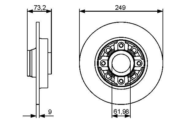 BOSCH Bremsscheibe (0 986 479 388) BOSCH Bremsscheibe (0 986 479 388)