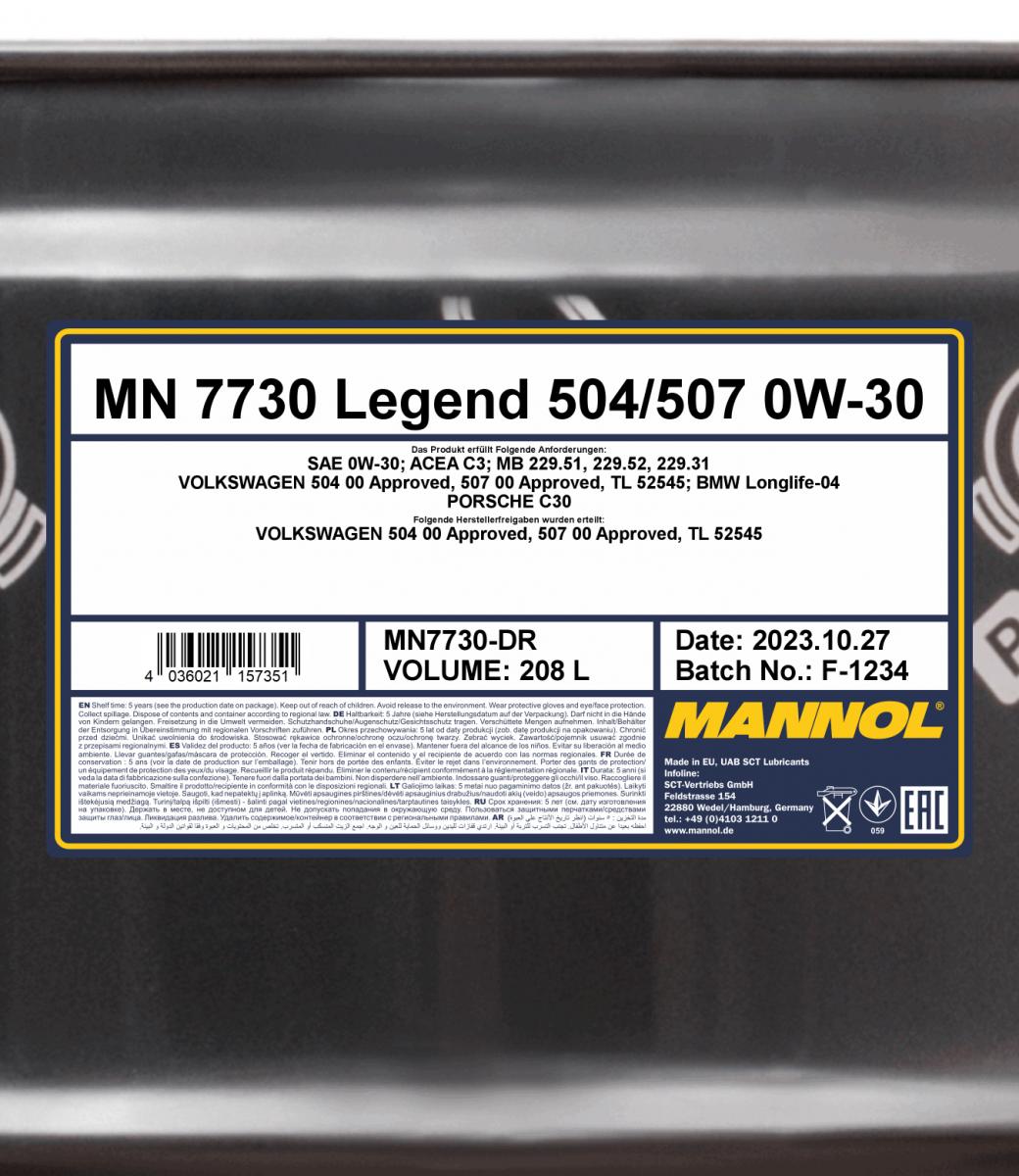 MN 7730 Legend 504/507 0W-30