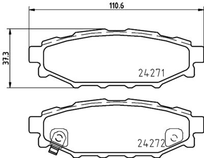 HELLA Bremsbelagsatz, Scheibenbremse (8DB 355 012-261)