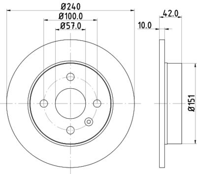 HELLA Bremsscheibe (8DD 355 106-091)