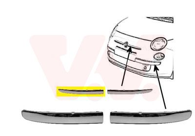 VAN WEZEL Blende, Stoßfänger (1604584) VAN WEZEL Blende, Stoßfänger (1604584)