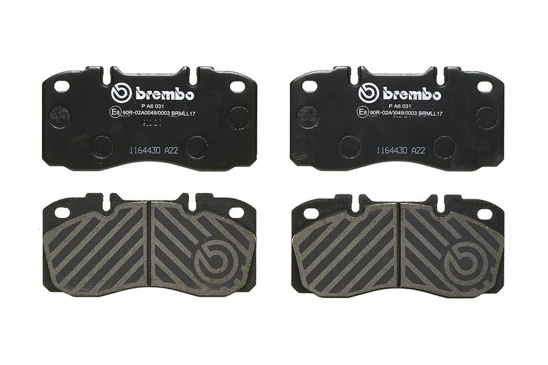 BREMBO Bremsbelagsatz, Scheibenbremse (P A6 031)