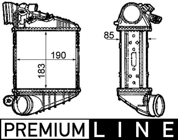 MAHLE Ladeluftkühler (CI 299 000P)