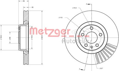 METZGER Bremsscheibe (6110195)