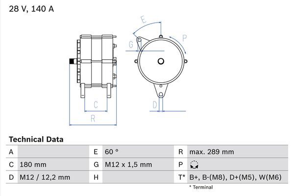 BOSCH Generator (0 986 038 290)