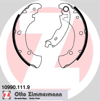 ZIMMERMANN Bremsbackensatz (10990.111.9)