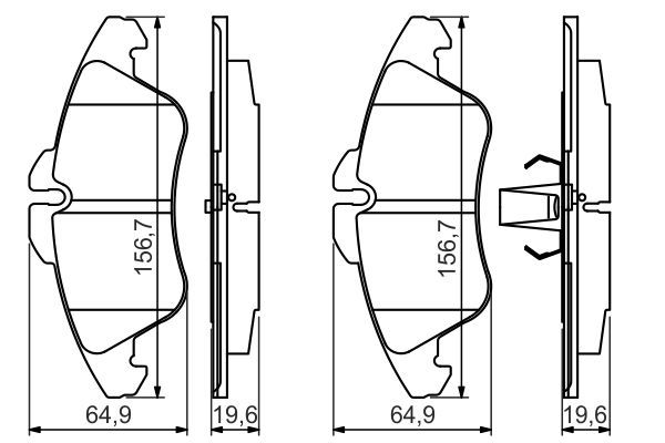 BOSCH Bremsbelagsatz, Scheibenbremse (0 986 494 504) BOSCH Bremsbelagsatz, Scheibenbremse (0 986 494 504)