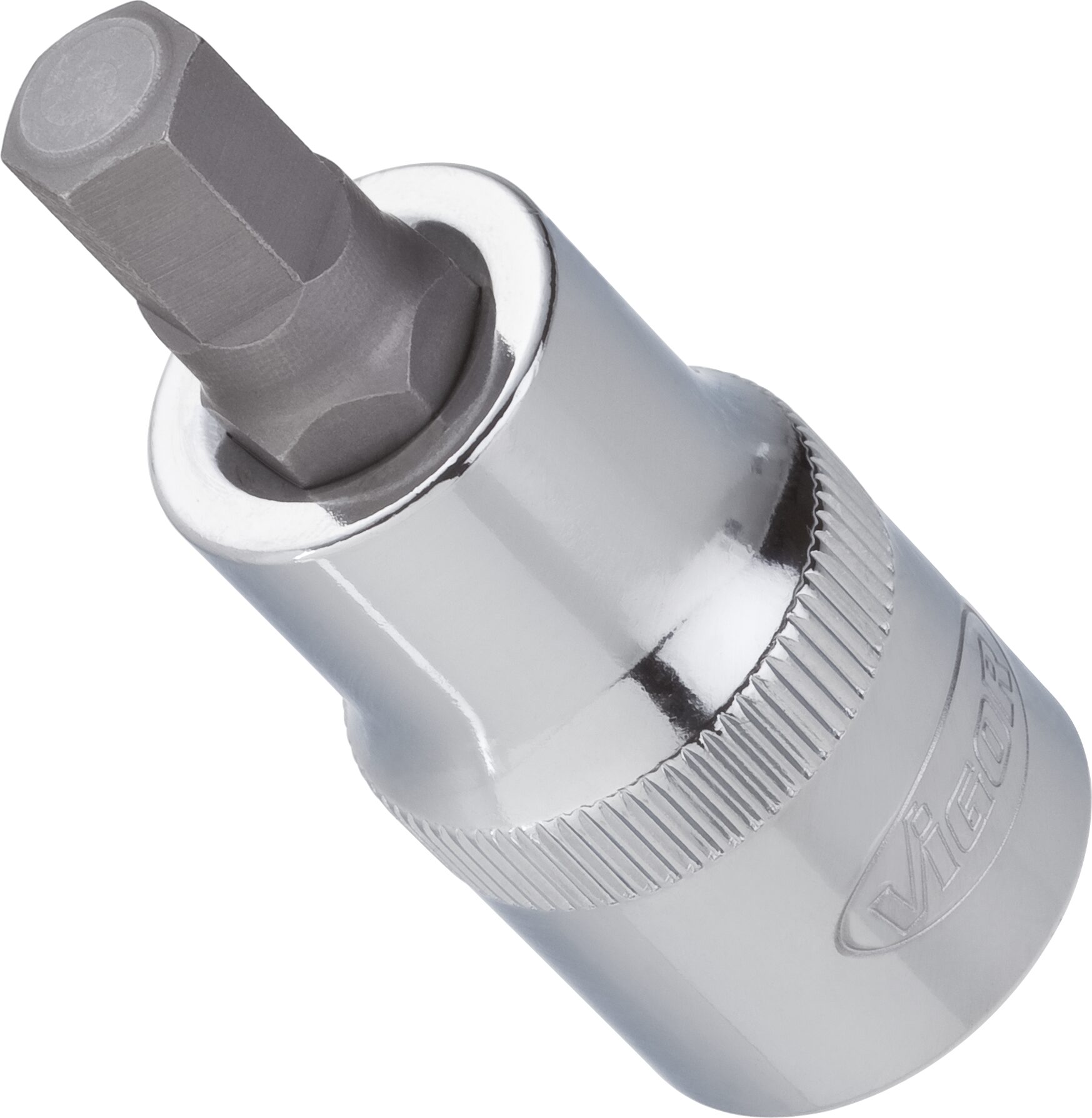 VIGOR Innensechskant Schraubendreher-Einsatz ∙ V2101 ∙ Vierkant12,5 mm (1/2 Zoll) ∙ Innen-Sechskant Profil ∙ 5 mm