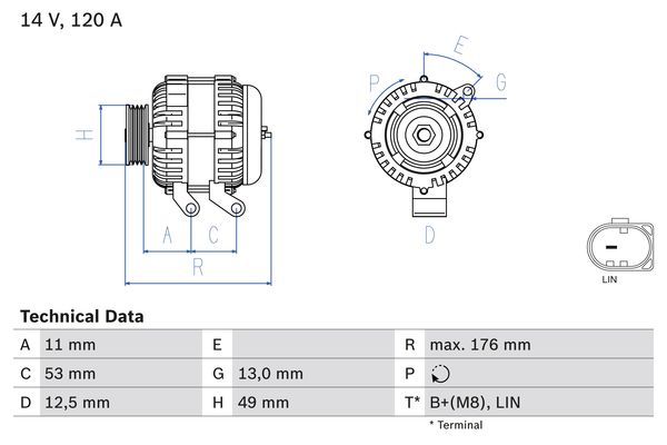 BOSCH Generator (0 986 082 220)