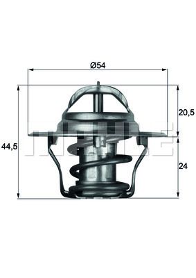 MAHLE Thermostat, Kühlmittel (TX 4 87D) 4250192925575 TX 4 87D