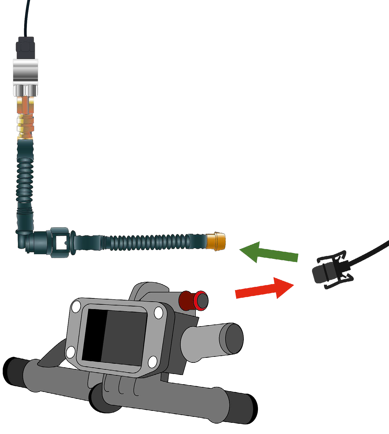 Adapter Kühlsystem EGR/ADR Nr.09 max. 15bar