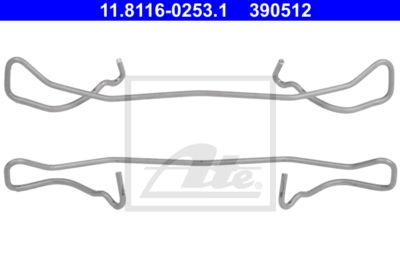 ATE Feder, Bremssattel (11.8116-0253.1)