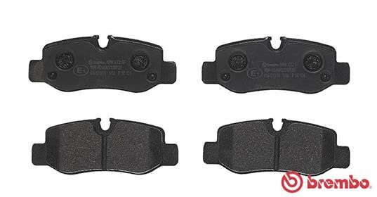 BREMBO Bremsbelagsatz, Scheibenbremse (P 50 126)