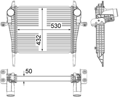 MAHLE Ladeluftkühler (CI 369 000P)