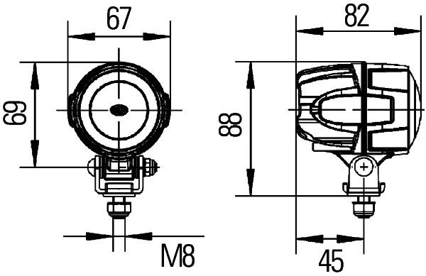 HELLA Arbeitsscheinwerfer (1G0 995 050-001) HELLA Arbeitsscheinwerfer (1G0 995 050-001)