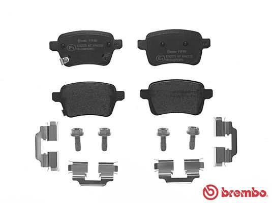 BREMBO Bremsbelagsatz, Scheibenbremse (P 59 086)