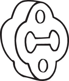 BOSAL Gummistreifen, Abgasanlage (255-275)