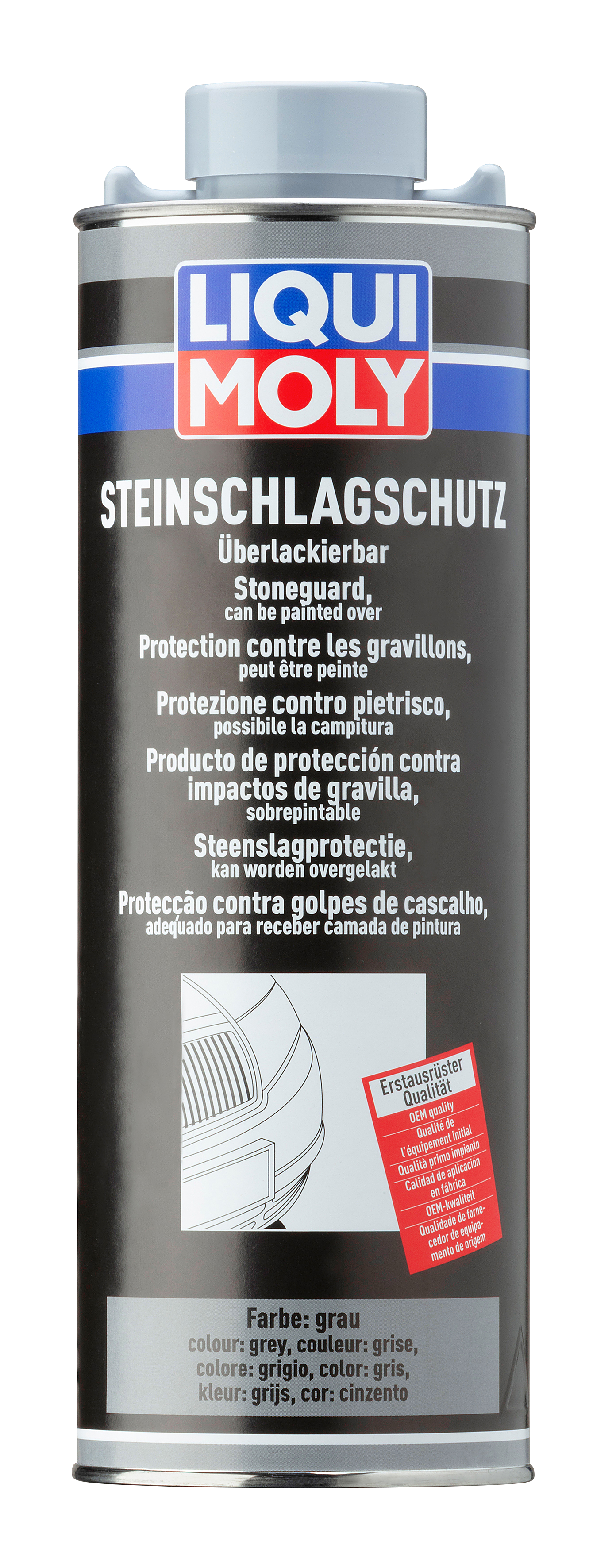 LIQUI MOLY Steinschlagschutz grau, 1 l (6106)