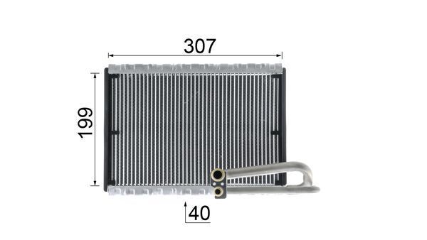 MAHLE Verdampfer, Klimaanlage (AE 121 000P)
