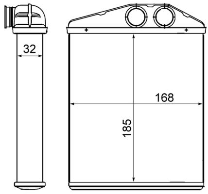 MAHLE Wärmetauscher, Innenraumheizung (AH 13 000S) Thumbnail