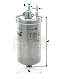 MANN-FILTER Kraftstofffilter (WK 853/13)