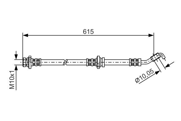 BOSCH Bremsschlauch (1 987 476 363)