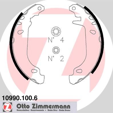 ZIMMERMANN Bremsbackensatz (10990.100.6)