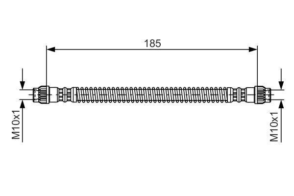 BOSCH Bremsschlauch (1 987 476 670)