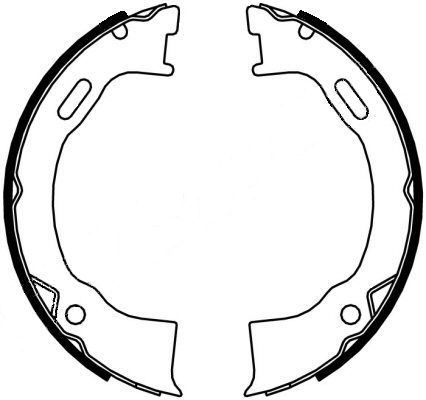 TEXTAR Bremsbackensatz, Feststellbremse (91071500)