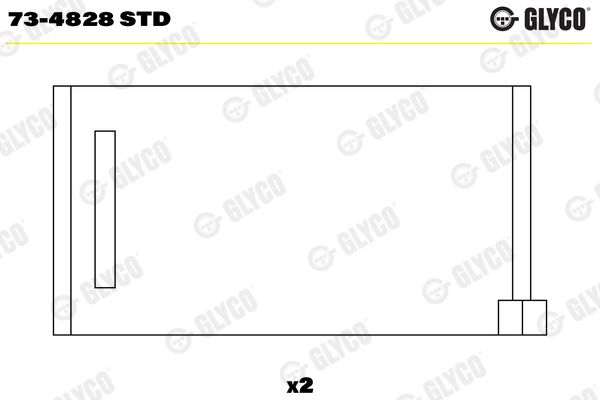 GLYCO Nockenwellenlager (73-4828 STD)