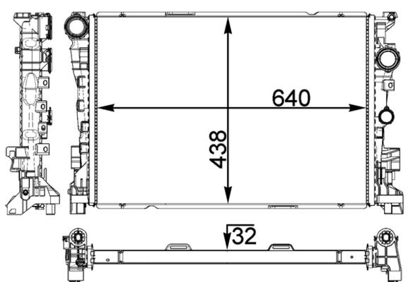 MAHLE Kühler, Motorkühlung (CR 1748 000S) 4057635099523 CR 1748 000S