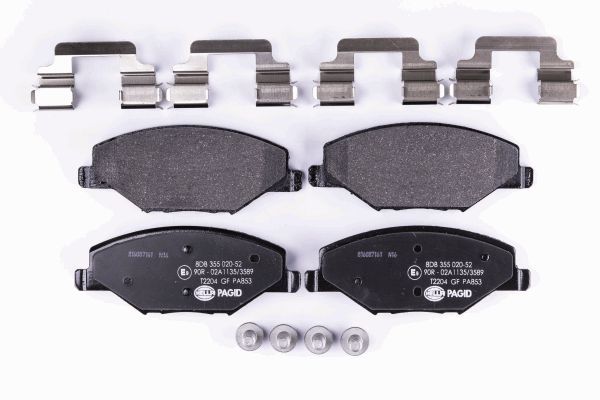 HELLA Bremsbelagsatz, Scheibenbremse (8DB 355 020-521) HELLA Bremsbelagsatz, Scheibenbremse (8DB 355 020-521)