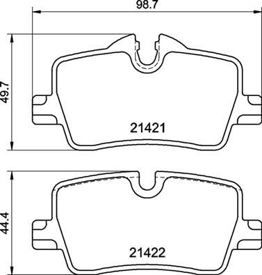 BREMBO Bremsbelagsatz, Scheibenbremse (P 06 113)