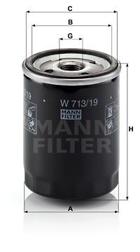MANN-FILTER Ölfilter (W 713/19)