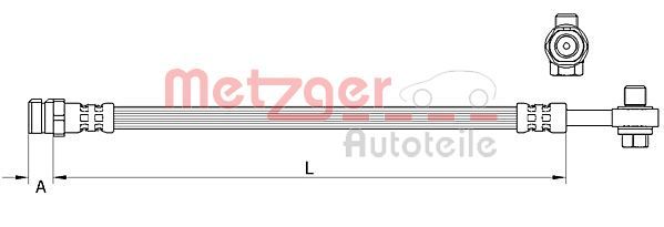 METZGER Bremsschlauch (4111477)