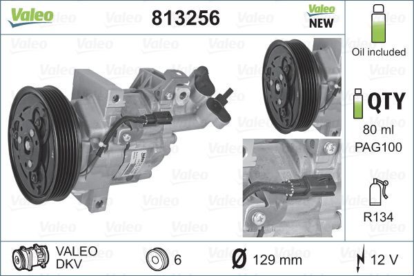 VALEO Kompressor, Klimaanlage (813256)