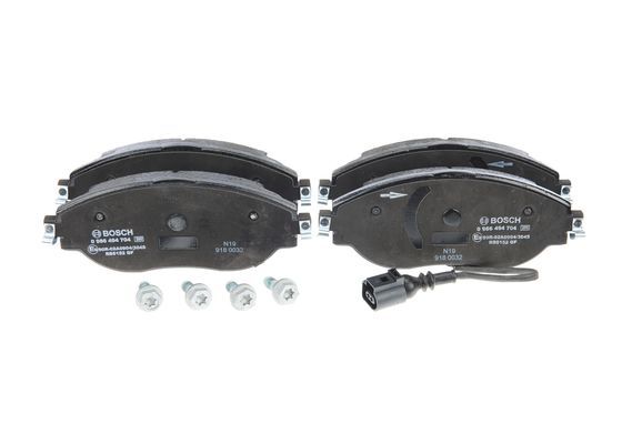 BOSCH Bremsbelagsatz, Scheibenbremse (0 986 494 704)