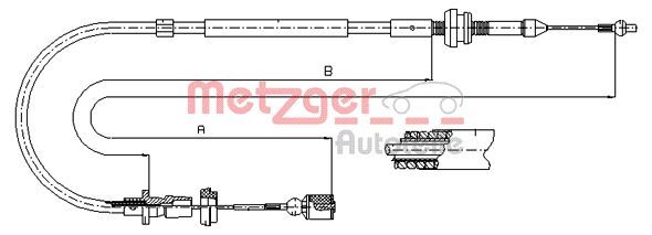 METZGER Gaszug (10.0861)