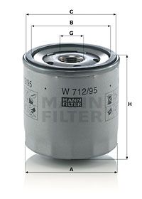 MANN-FILTER Ölfilter (W 712/95)