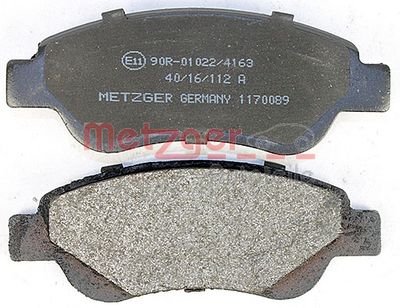 METZGER Bremsbelagsatz, Scheibenbremse (1170089)