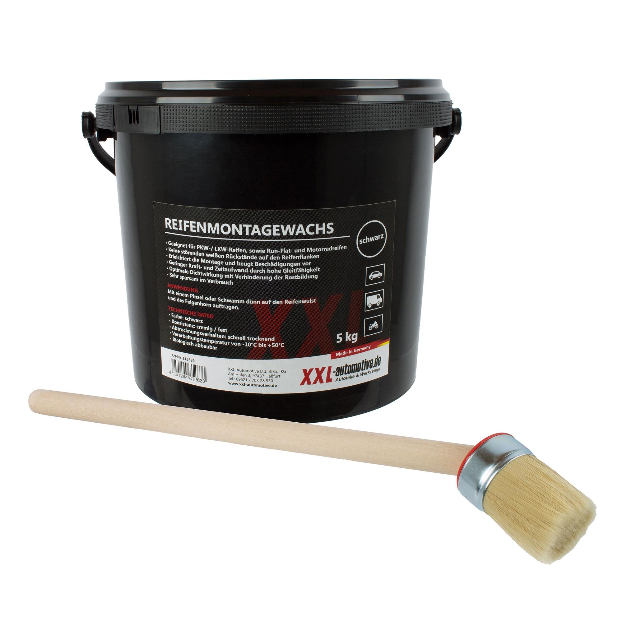 5kg Montagewax-Reifenmontagepaste, schwarz