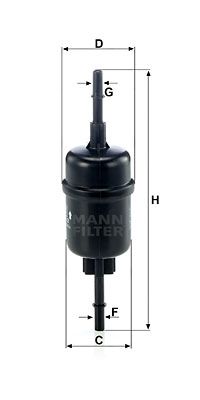 MANN-FILTER Kraftstofffilter (WK 511/2) Thumbnail