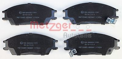 METZGER Bremsbelagsatz, Scheibenbremse (1170224)