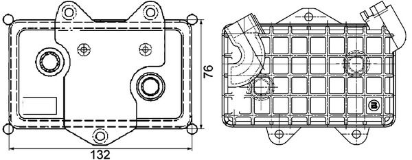 MAHLE Ölkühler, Motoröl (CLC 36 000P)