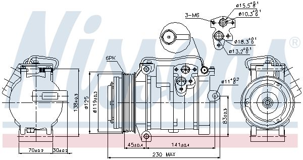 NISSENS Kompressor, Klimaanlage (89315)