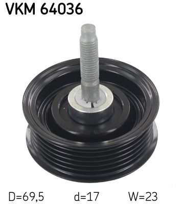 SKF Umlenk-/Führungsrolle, Keilrippenriemen (VKM 64036)