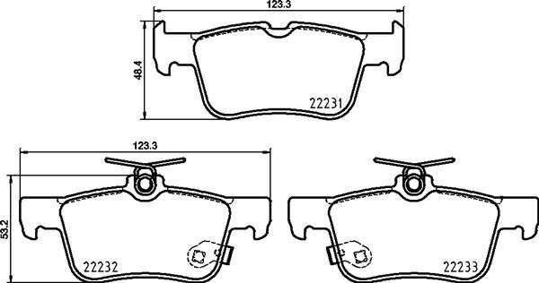BREMBO Bremsbelagsatz, Scheibenbremse (P 24 217)