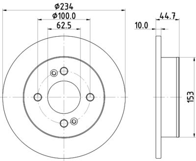 HELLA Bremsscheibe (8DD 355 126-491)