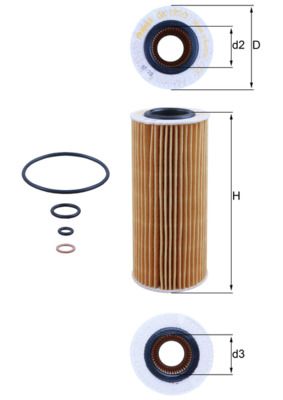 KNECHT Ölfilter (OX 177/3D)