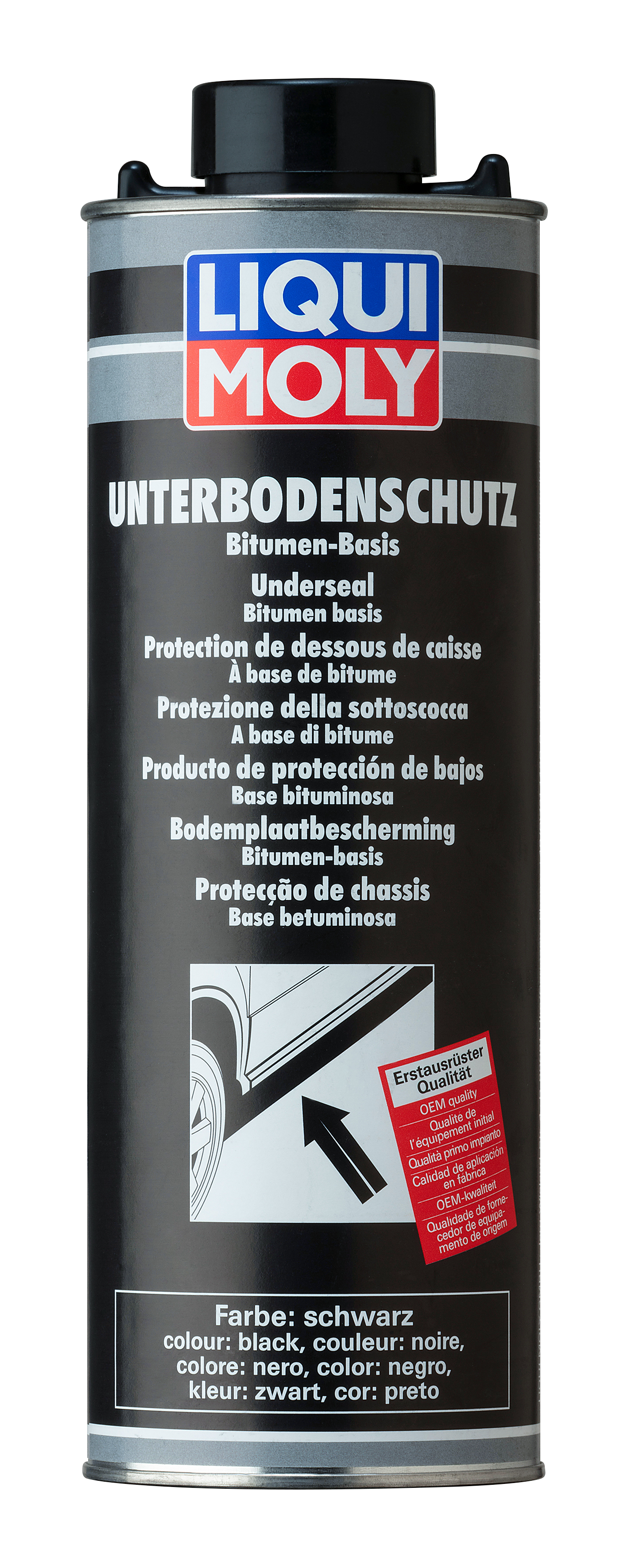 LIQUI MOLY Unterbodenschutz Bitumen schwarz, 1 l (6112)